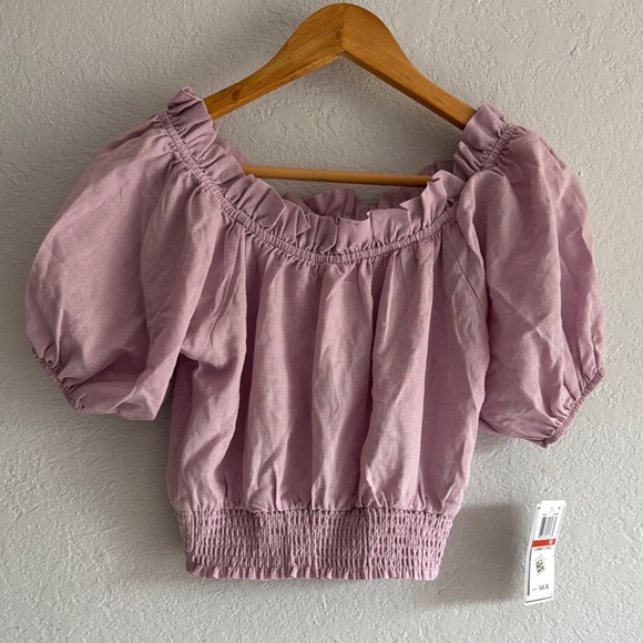 NWT Pink Ruffled Top